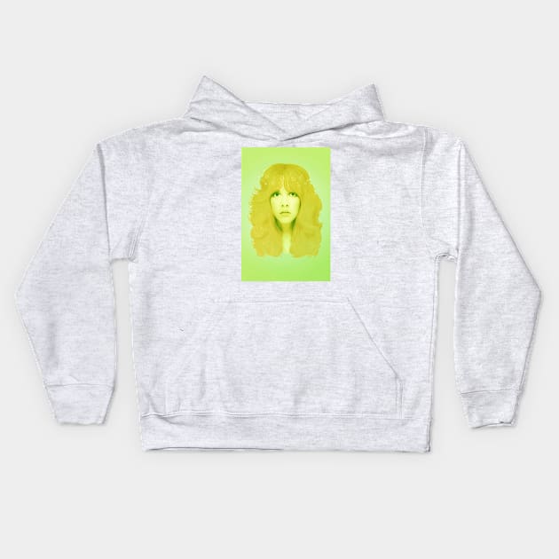 Stevie Nicks Green Kids Hoodie by secukupnya